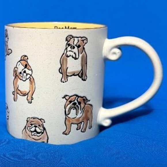 NEW  GORGEOUS & ADORABLE ENGLISH BULLDOG " DOG MOM " 21 OZ / 21 OUNCES MUG / CUP - Picture 13 of 16